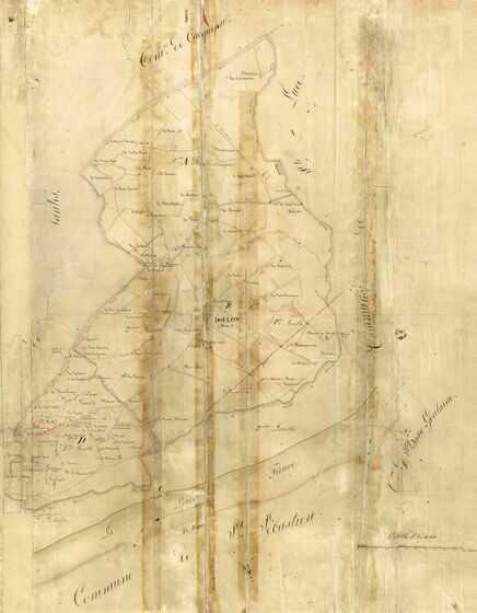 Territoire de Doulon sur le cadastre napoléonien