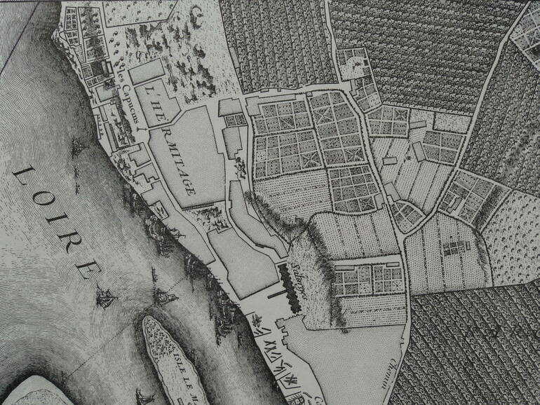 L'Hermitage sur le plan Cacault