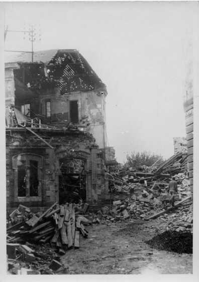 École du Chêne d’Aron détruite par les bombardements