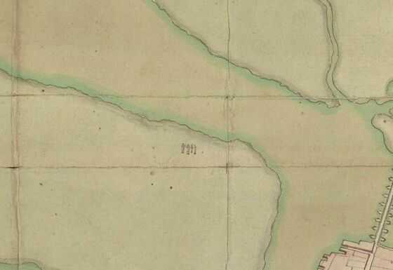 Carrée de Biesse sur la Prairie-au-Duc représentée sur le plan Delafond