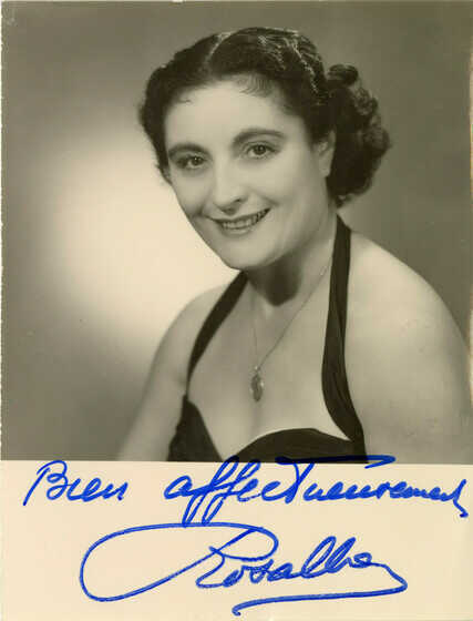 Portrait autographié de Mona Rosalba