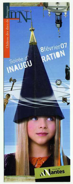 Affiche de l'inauguration du musée d'histoire de Nantes, Château des ducs de Bretagne