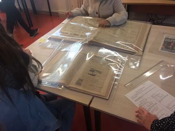 Projet pédagogique “matrimoine”, service éducatif des archives de Nantes