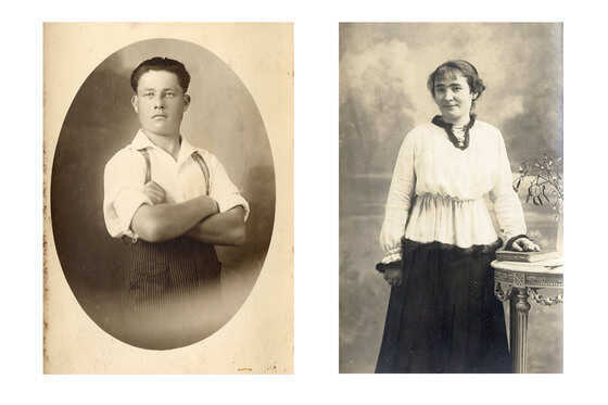 Portraits d’Hippolyte Thoby et de Marie Le Ménélec