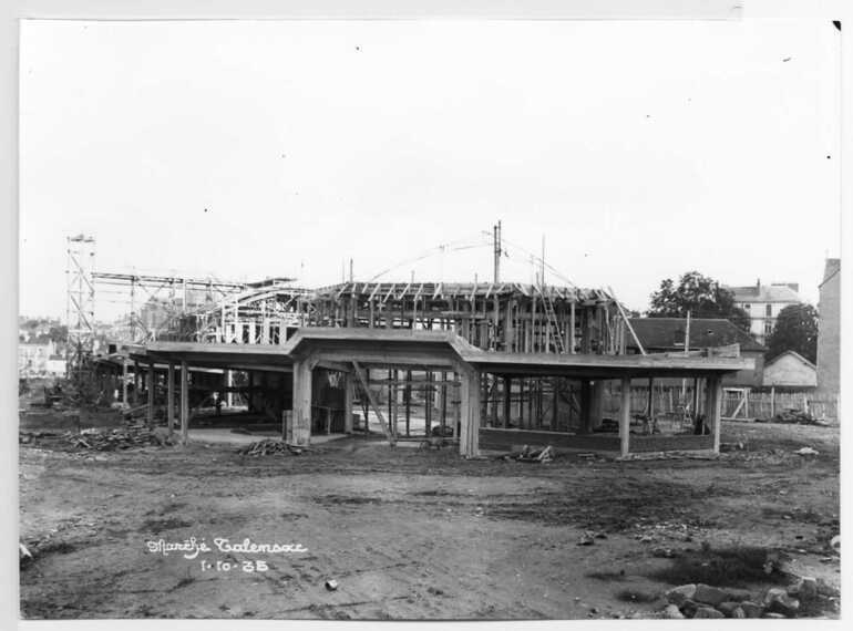 Le marché de Talensac en construction