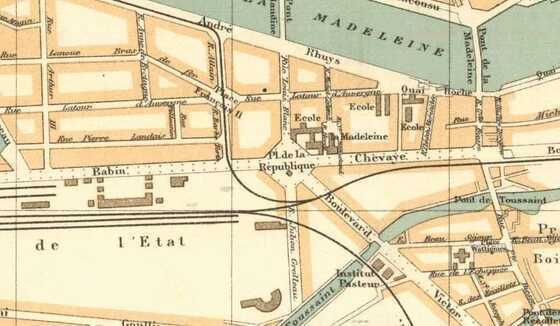 Plan du quartier de la place de la République
