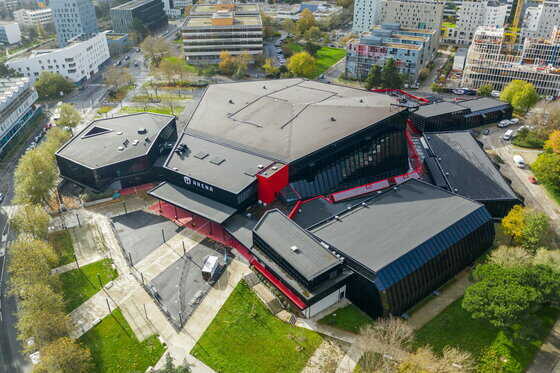 Vue aérienne de la salle H Arena