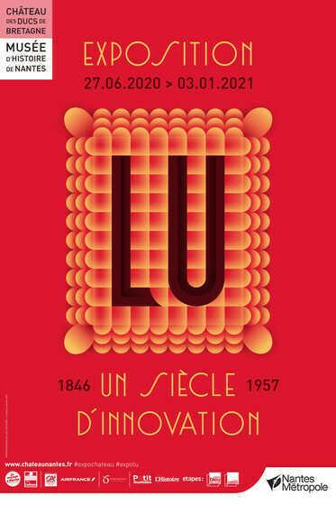 Affiche de l'exposition LU au Château des Ducs de Bretagne