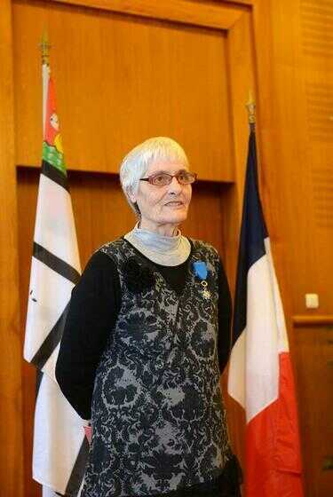 Michelle Palas, médaillée chevalier dans l’ordre national du Mérite