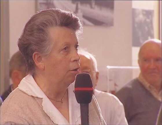 Cécile Prampart au micro de Télé-Nantes