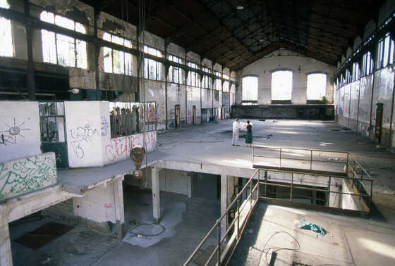 Intérieur de l’usine désaffectée