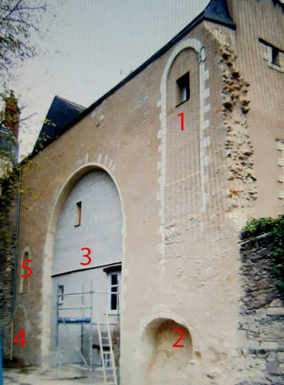 Mur gouttereau nord de l’église du couvent des Cordeliers