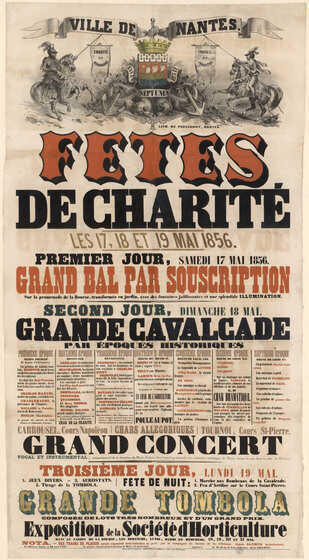 Affiche des fêtes de Charité