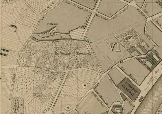 Plan de Nantes par Louis Amouroux, détail
