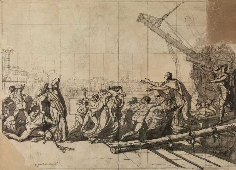 Encre sur papier, <i>L'allégorie de la Révolution à Nantes</i>