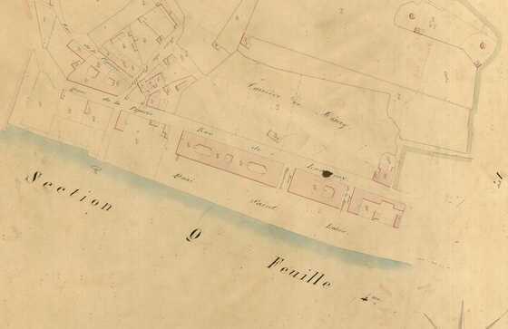 Plan du quai Saint-Louis