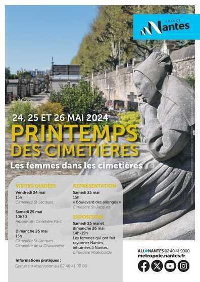 Affiche de la 9e édition du Printemps des Cimetières