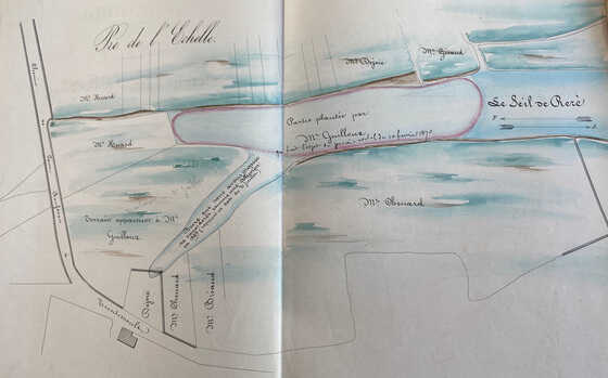 Plan du colmatage du Seil demandé par Monsieur Guilloux