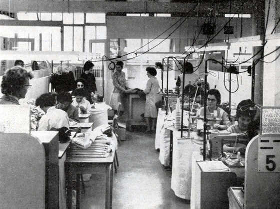 Atelier de couture de l’usine Tricosa