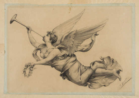 « La Renommée », Eugène Quinton (1886)