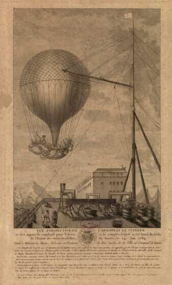 Vue de l’aérostat le Suffren