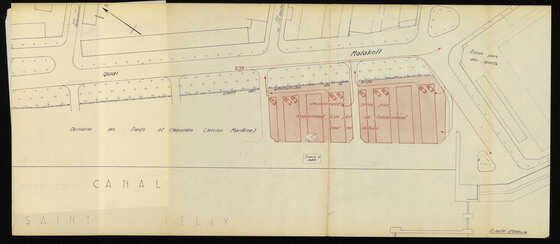 Plan du projet d'aménagement du parking quai Malakoff