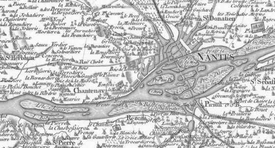 Détail de la carte Cassini