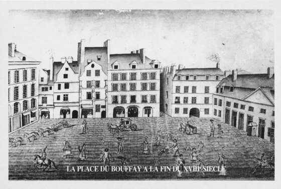 La Place du Bouffay à la fin du 18e siècle