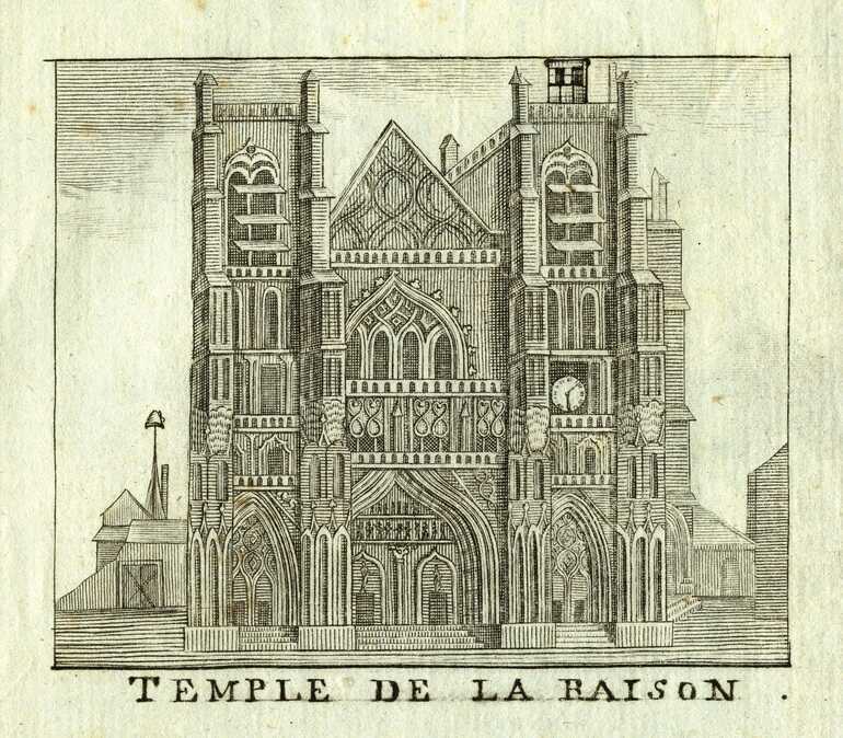 Gravure, <i>Le Temple de la Raison</i>