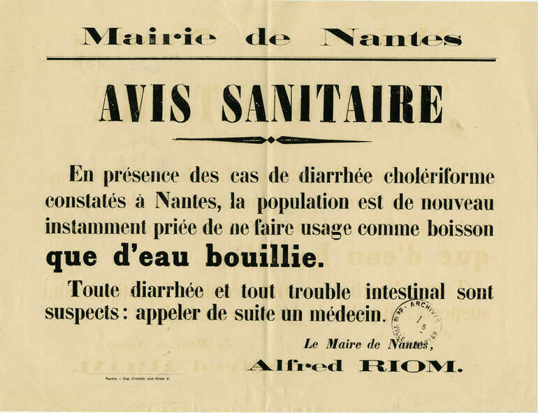 Avis sanitaire de la Ville de Nantes