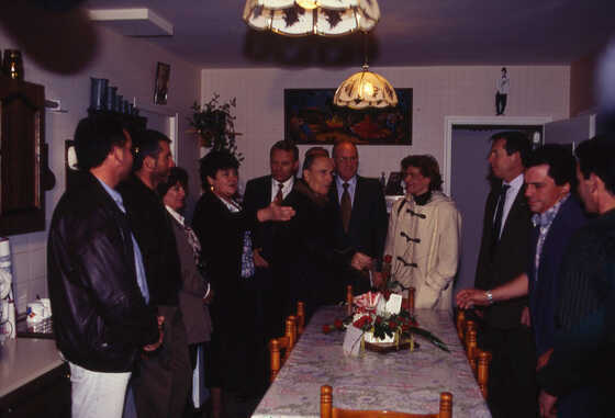Visite de François Mitterrand d’un logement de la cité de la Géraudière