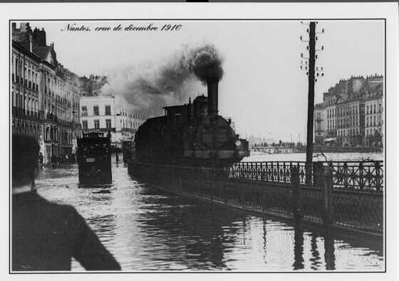 Inondations de décembre 1910, quai de la Tremperie