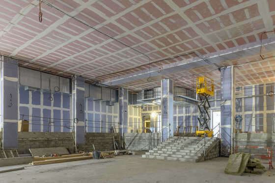 Le nouveau salon Mauduit en chantier