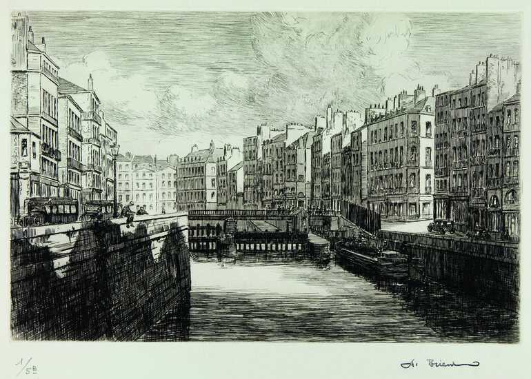 Eau-forte, <i>L'ancienne écluse</i>
