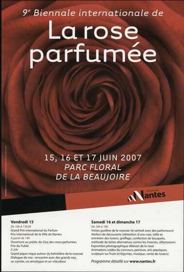 Affiche du Concours international de la rose parfumée de 2007