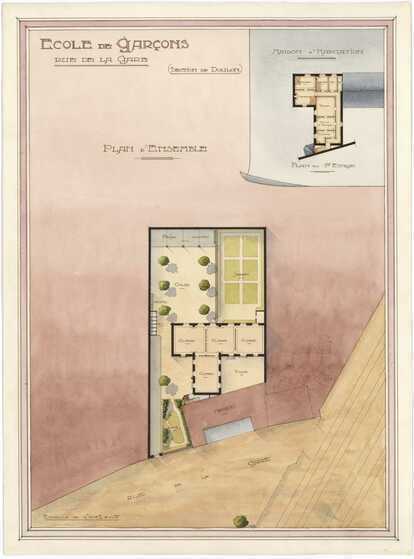 Plan d’ensemble d’une école de filles au Vieux Doulon