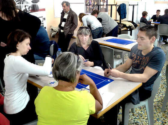 Partie de belote à Bonne Garde