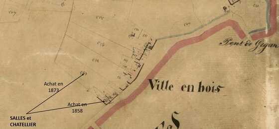 Localisation de l’atelier de ferblanterie « Salles et Chatelier »