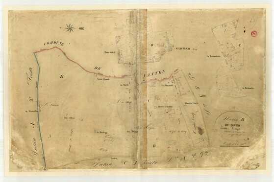 Plan cadastral napoléonien, détail