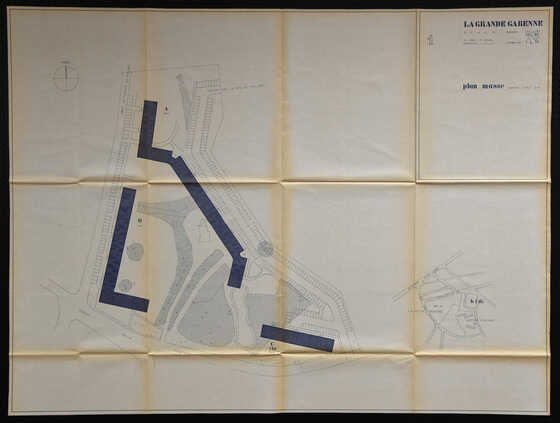 Plan de masse de la Grande Garenne