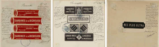 Marques de fabrique déposées par Amieux Frères, Carraud-Amieux et Jean-Baptiste Amieux