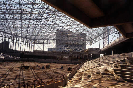 Salle omnisports de Beaulieu en chantier
