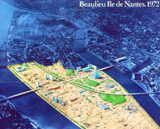 Plan de la ZUP Beaulieu représentant l’avancée des travaux d’aménagement