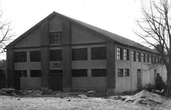 Salle de gymnastique de Bonne Garde, en construction en 1942