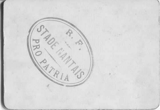 Carte membre de l’association du Stade Nantais