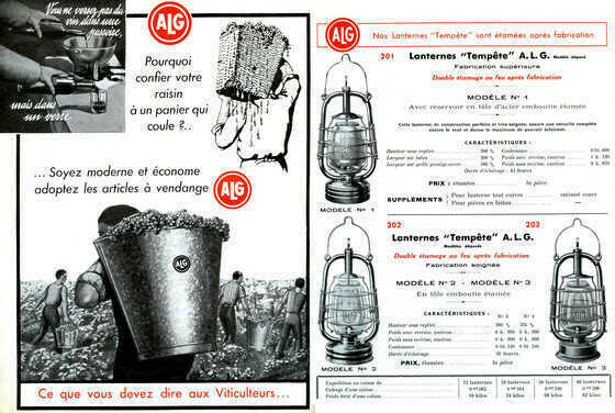 Produits de l'entreprise A. & L. Guillouard