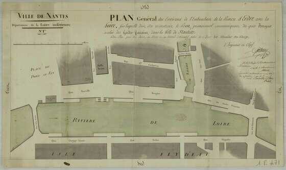 Plan des environs de l'embouchure de l'Erdre
