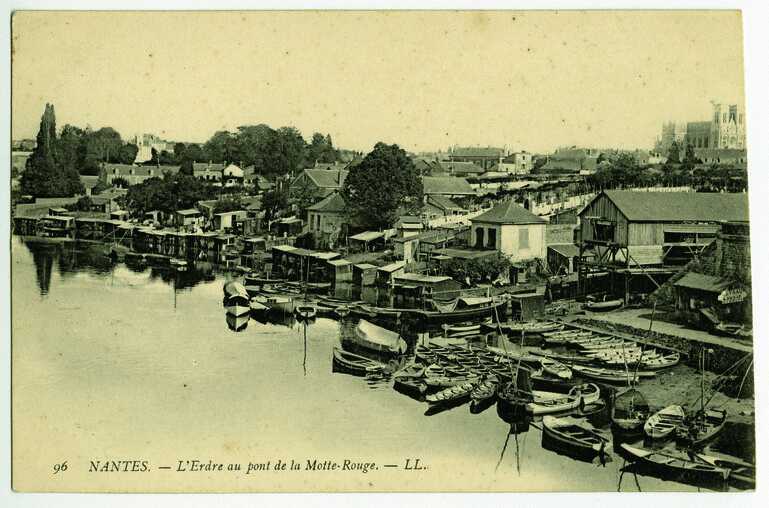 Carte postale de <i>L'Erdre au pont de la Motte-Rouge</i>