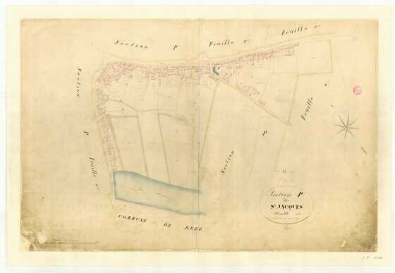 Plan cadastral parcellaire de la commune de Nantes