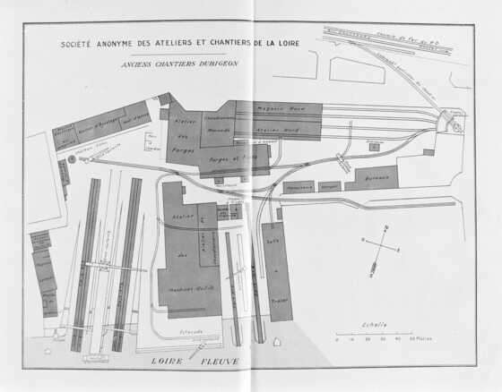Plan des Anciens Chantiers Dubigeon